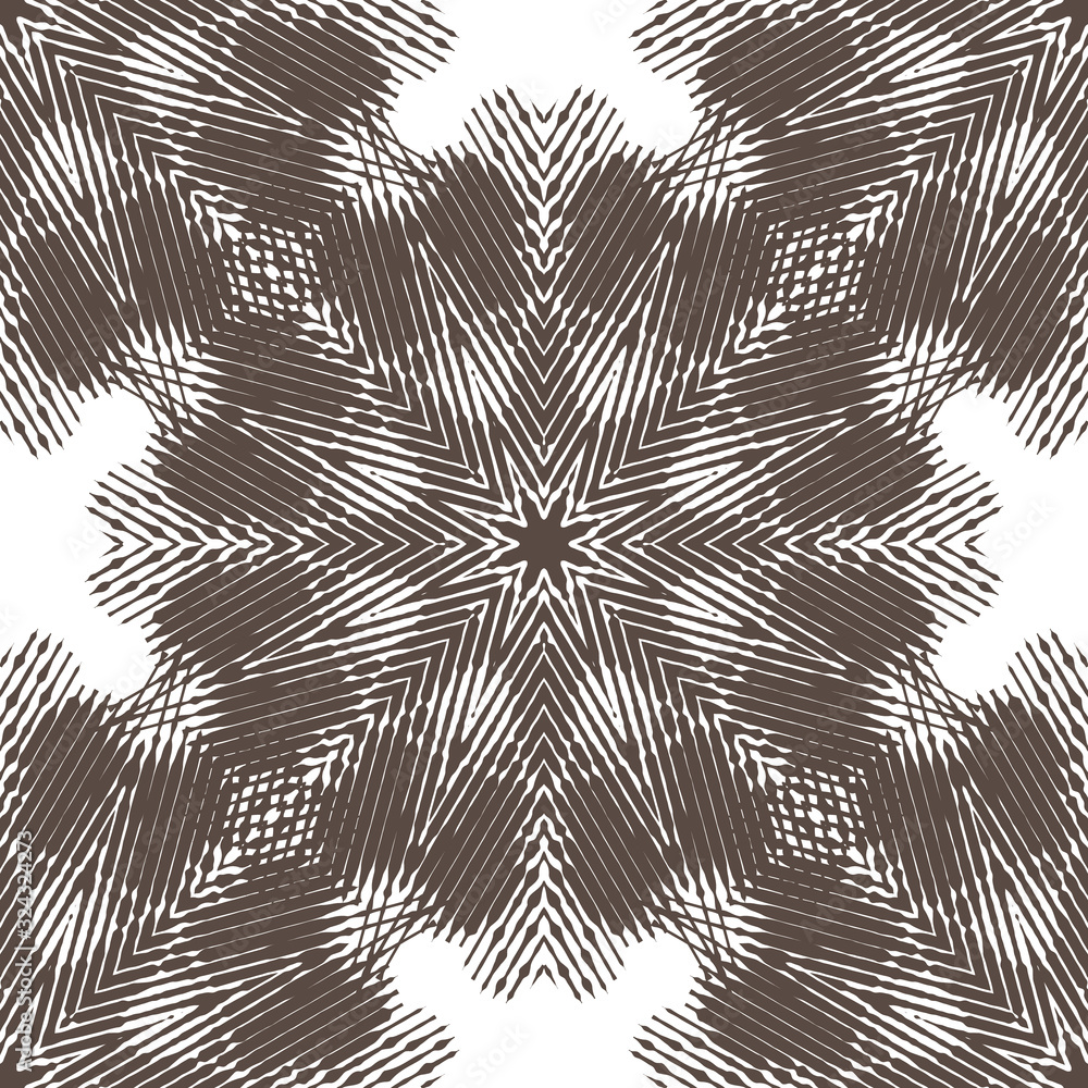 Poster abstract seamless pattern with geometric texture. pattern of repeating symmetrical shapes.