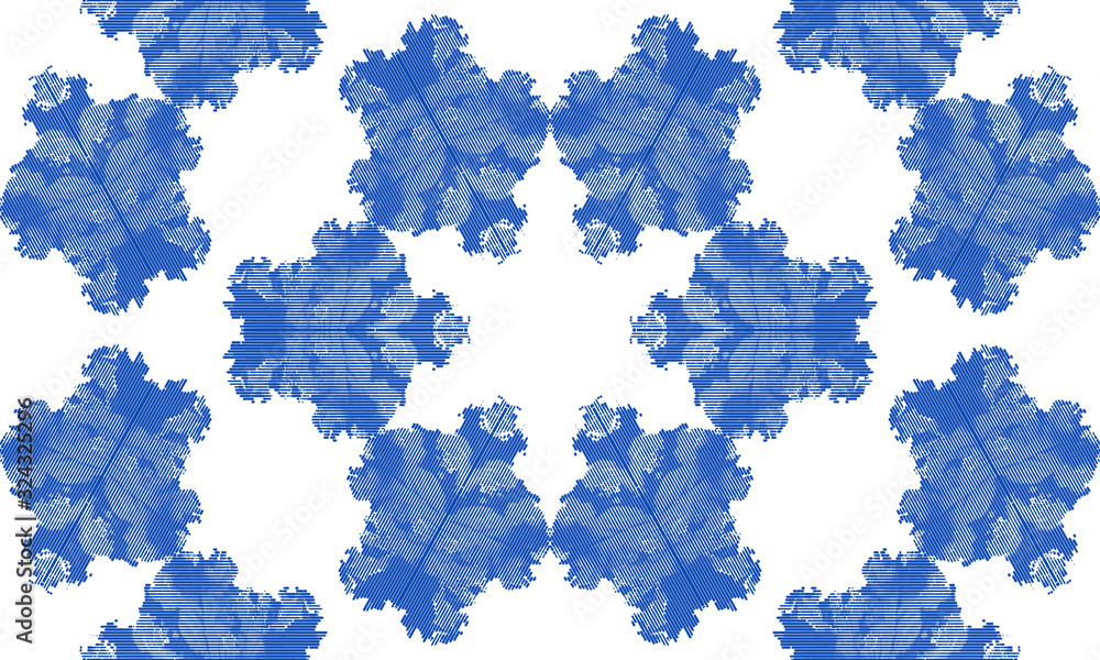 Poster abstract seamless pattern with geometric texture. pattern of repeating symmetrical shapes.