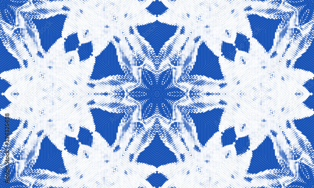 Poster abstract seamless pattern with geometric texture. pattern of repeating symmetrical shapes.