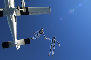 Skydivers over Deland Florida