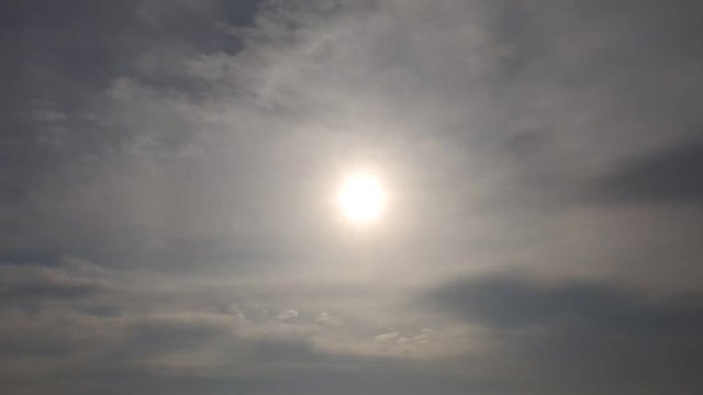 2月14日のハロ。空のタイムラプス動画。暖かくなる。愛の日。うおこおりをいずる。2020年2月14日