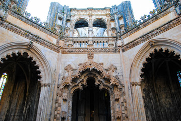 Obraz premium Exterior of the Batalha Monastery in Portugal