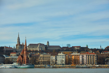 Fototapeta premium view of the historic center of Budapest
