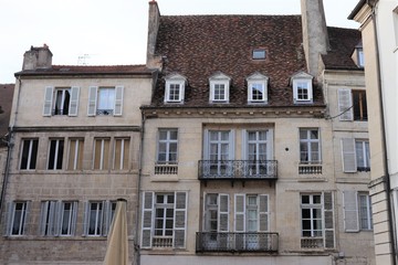 Maisons typiques à Dole - ville de Dole - département du Jura - France