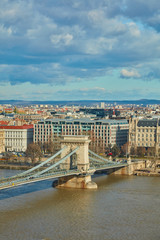 Fototapeta premium view of the historic center of Budapest