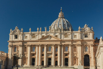 Fototapeta na wymiar St. Peter's Basilica in Rome