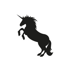 Fototapeta na wymiar Unicorn icon. Simple vector illustration
