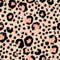 Leopard Print Seamless Vector Design. Rich VIP Animal Skin Fashion Pattern. Modern 
