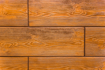Naklejka premium Orange wood texture, wooden design element, brown board for floor or table, background