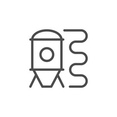 Brewing system line outline icon