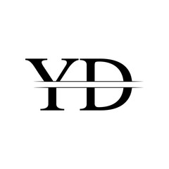 Initial YD Logo Design Vector Template. Creative Letter YD Business Logo Vector Illustration