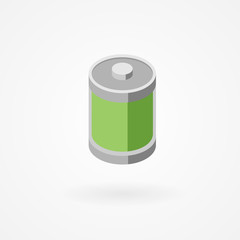 Green, full battery icon.
