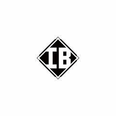 Fototapeta premium Monogram logo design with diamond square shape