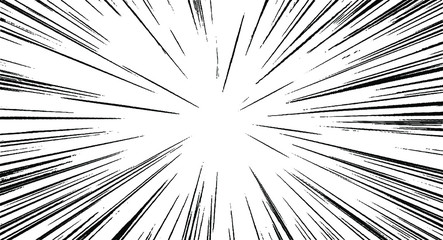 Circular starburst explosion texture. Distressed uneven grunge background. Abstract vector illustration. Overlay to create interesting effect and depth. Isolated on white background.