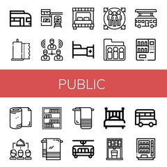 public simple icons set