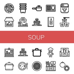 soup simple icons set