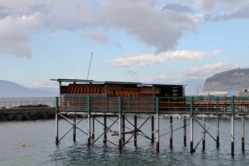 Sorrento - Pontile del lido a Marina Piccola