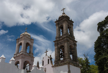 Villa del Carbon, Mexico - Jul 07 2018 Temple of Nuestra Señora Santa María de la Peña de...