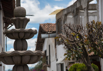 The main town plaza with the park and gardens, called Plaza Hidalgo, which was built and named in...
