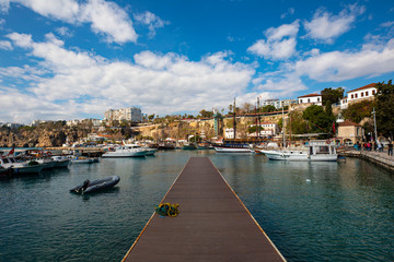 Fototapeta premium Antalya, Turkey, historical old town Kaleiçi
