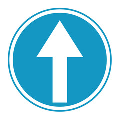 traffic sign forward movement, attention direction, traffic indicator