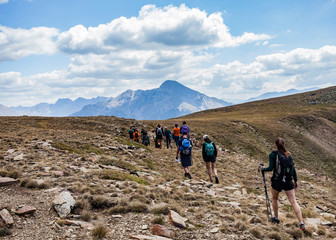 Pyrenees Mountain routes, hikers and trekking