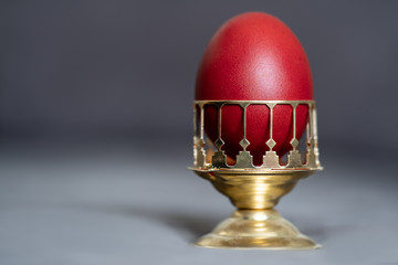 Easter Egg in Golden Holder