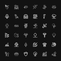 Editable 36 branch icons for web and mobile