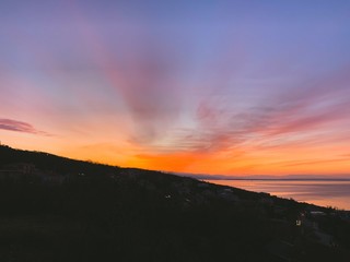 Colorful sky background