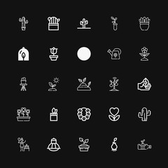Editable 25 flora icons for web and mobile
