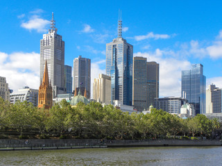 Obraz premium Skyline Melbourne in Victoria Australia