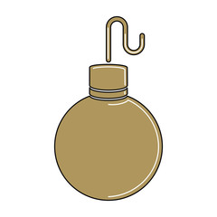 Isolated hand grenade icon