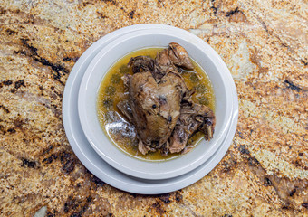 PARTRIDGE IN MARINADE WITH PEPPER GRAINS