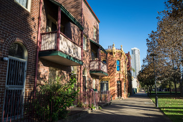 Residential street, Woolloomooloo, Sydney, Australia