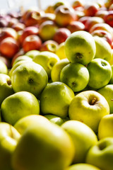 Green apples at the farmer's market