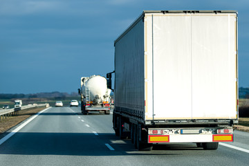 Truck on the Road in Poland.