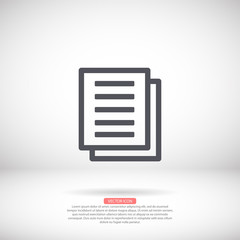 Files vector icon , lorem ipsum Flat design