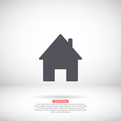 House vector icon , lorem ipsum Flat design