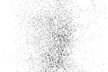 Black Grainy Texture Isolated On White Background. Dust Overlay. Dark Noise Granules. Digitally Generated Image. Vector Design Elements, Illustration, Eps 10.
