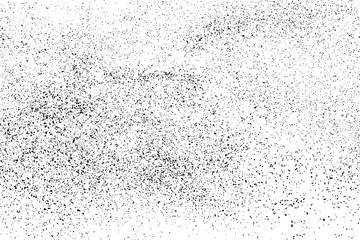 Black Grainy Texture Isolated On White Background. Dust Overlay. Dark Noise Granules. Digitally Generated Image. Vector Design Elements, Illustration, Eps 10.