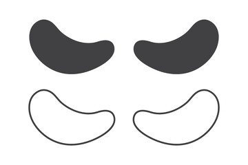 Hydrogel cosmetic eye patch.