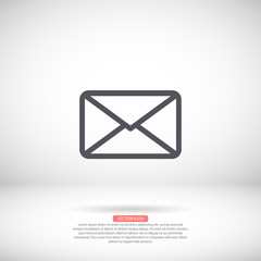 Sms vector icon , lorem ipsum Flat design