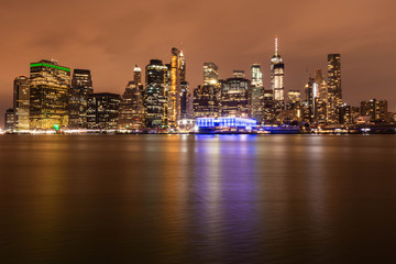 ligth in the city of manhattan
