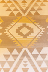 Closeup of Aztec Print on Chair