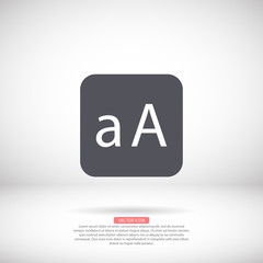 Fototapeta premium ABC vector icon , lorem ipsum Flat design