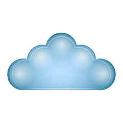 Obraz premium Isolated cloud image