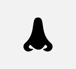 Nose icon vector logo design template
