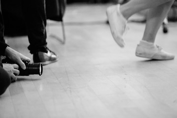 Fototapeta premium Photographing dancers