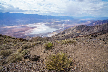badwater basin from dantes view in death valley, california, usa