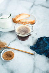 Yogurt and Almond Biscotti Breakfast